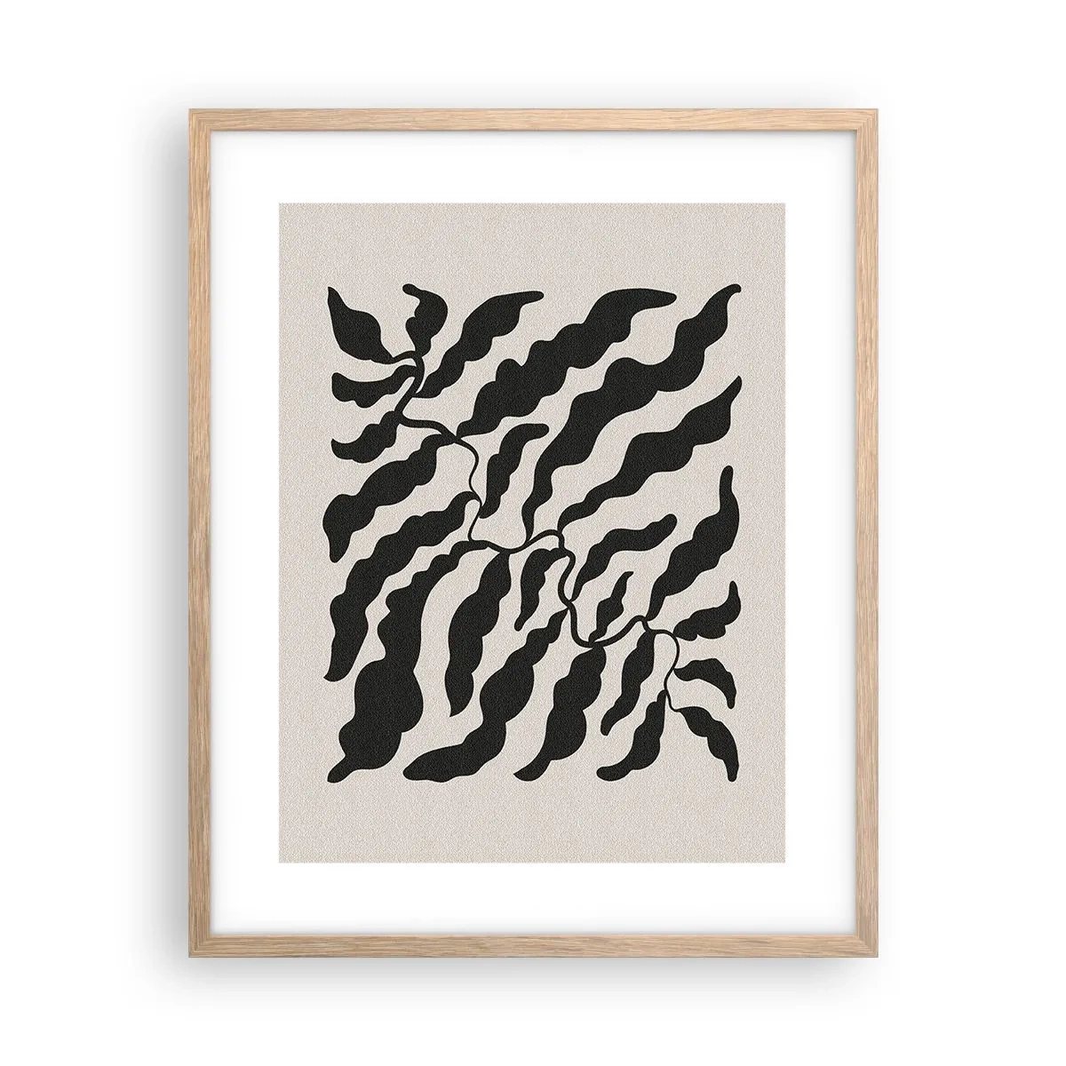 Een poster in een licht eiken lijst - Natuur van een vierkant - 40x50 cm