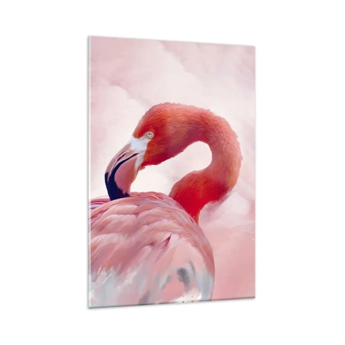 Schilderen op glas - Vogel schoonheid - 80x120 cm