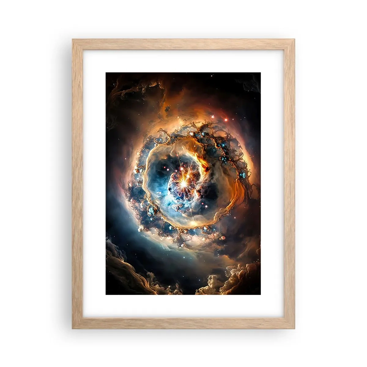 Een poster in een licht eiken lijst - Begin - 30x40 cm