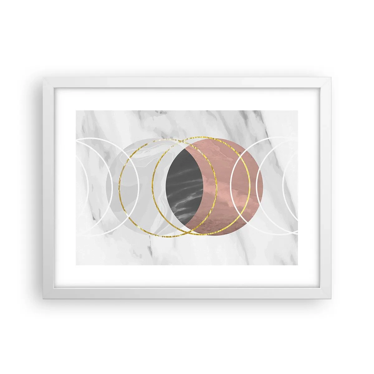Poster in een witte lijst - Muziek van de sferen - 40x30 cm