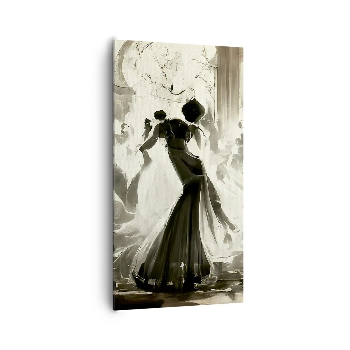 Schilderen op canvas - De grote maskerade - 65x120 cm