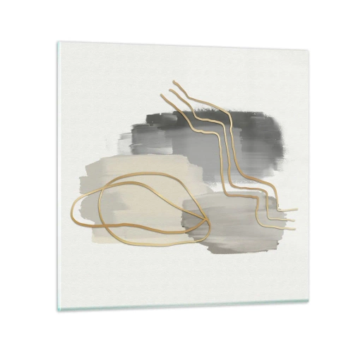 Schilderen op glas - Duur en beweging - 30x30 cm