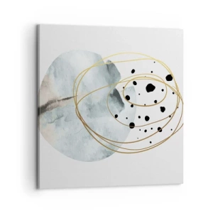 Schilderen op canvas - Omarmd door de ruimte - 60x60 cm