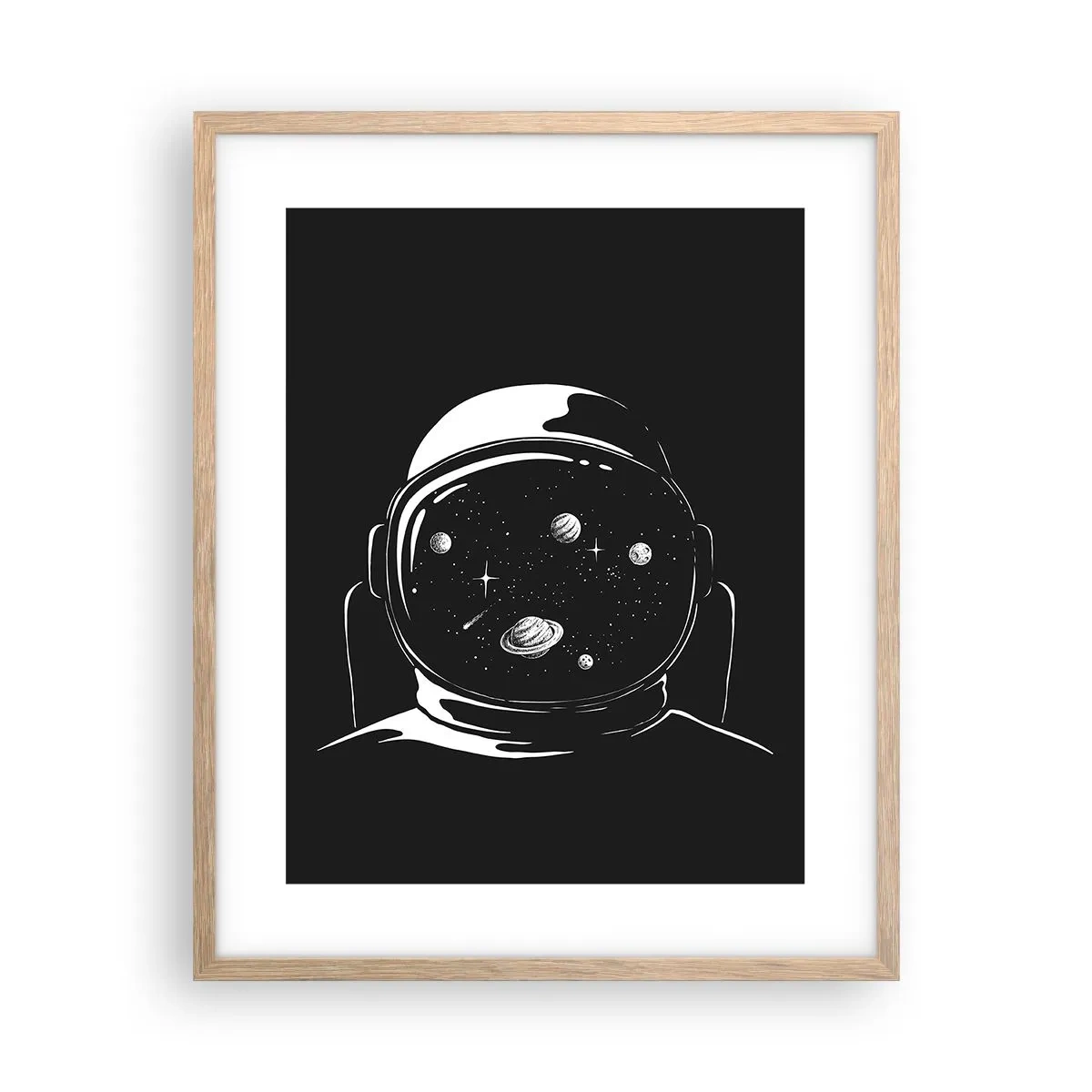 Een poster in een licht eiken lijst - Mooi uitzicht - 40x50 cm