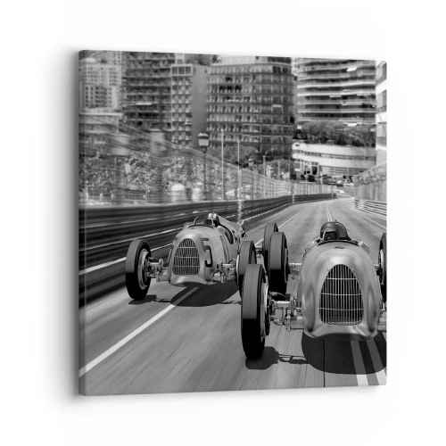 Schilderen op canvas - Lang geleden in Monte Carlo - 30x30 cm