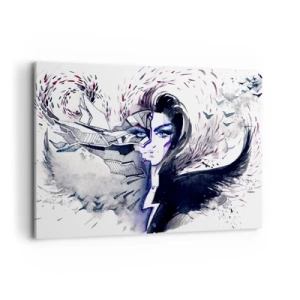 Schilderen op canvas - Demonisch en mooi - 100x70 cm