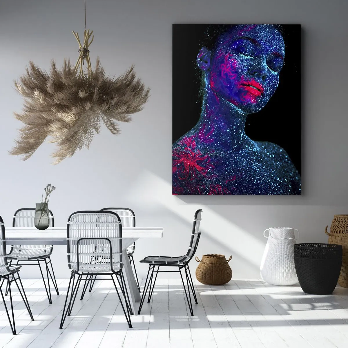 Schilderen op canvas - in sterrenstof - 50x70 cm