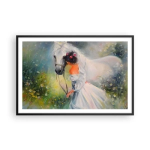 Poster in een zwarte lijst - Als uit een mooie droom - 91x61 cm