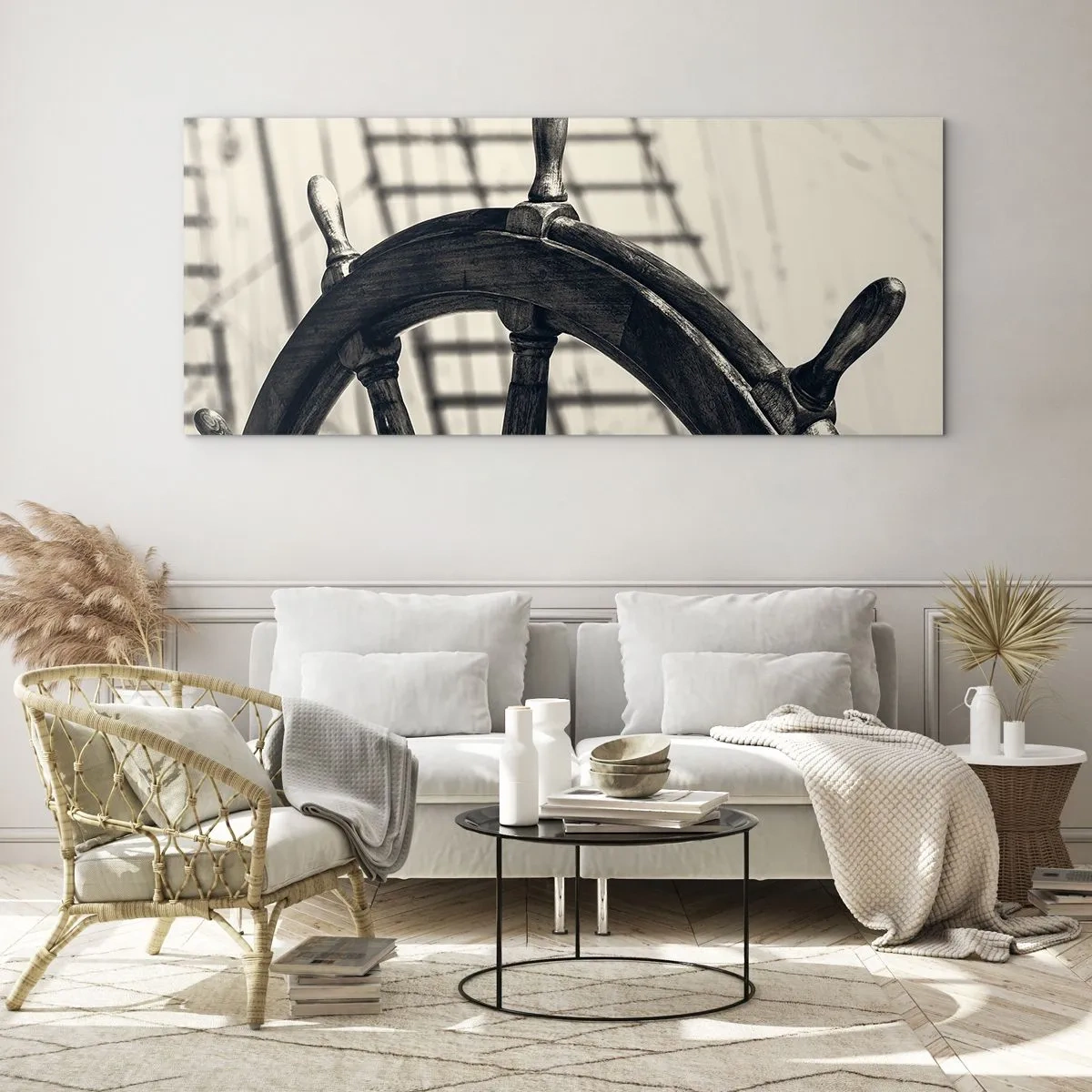 Schilderen op glas - Zeeverhalen - 90x30 cm