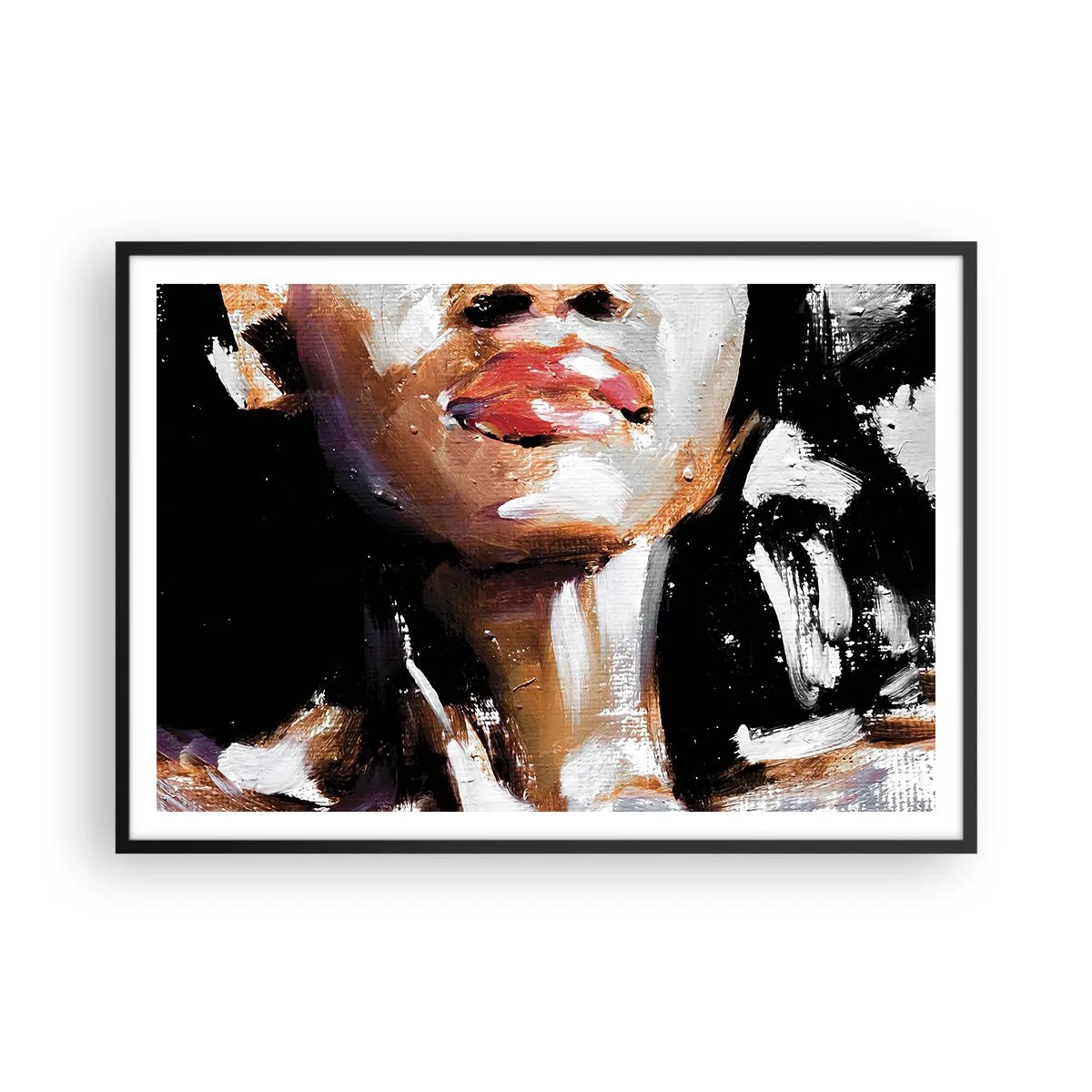 Poster in een zwarte lijst - Trots zonder vooroordelen - 100x70 cm
