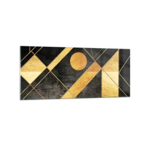 Schilderen op glas - De zon van de woestijn - 120x50 cm