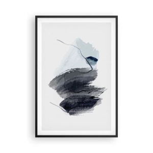 Poster in een zwarte lijst - Intensiteit en beweging - 61x91 cm