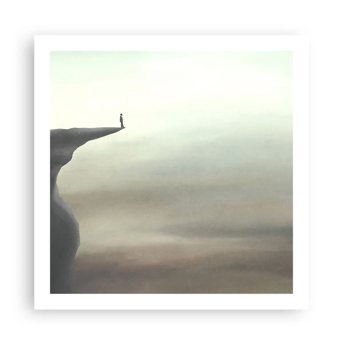 Poster - Omhoog, natuurlijk! - 60x60 cm