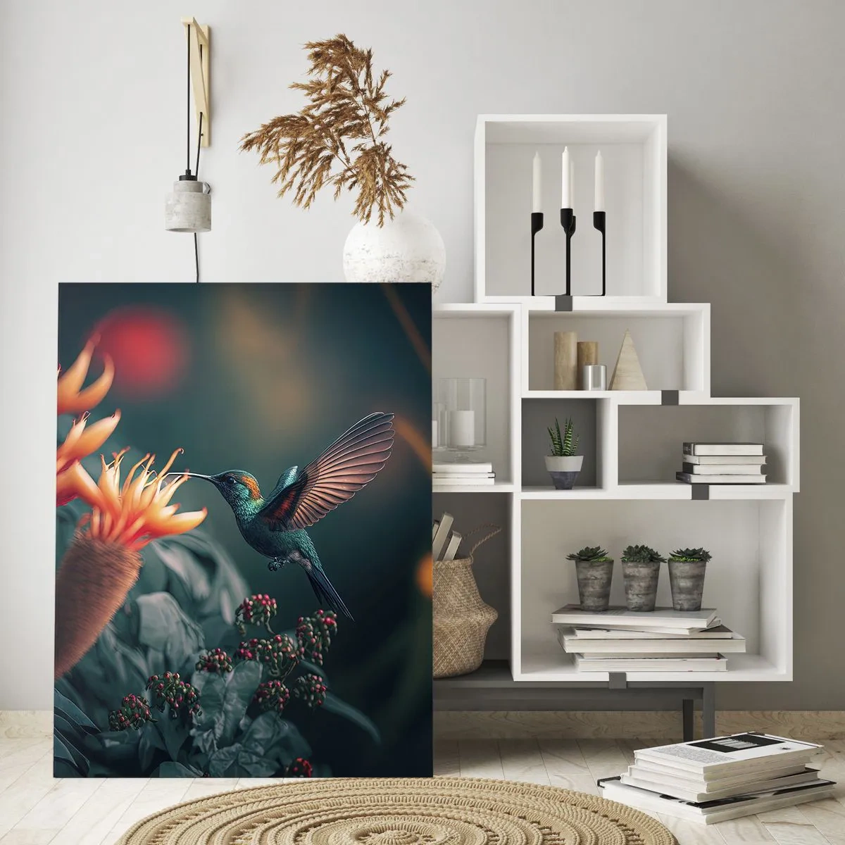Schilderen op glas - een werkelijk kleurrijk leven - 70x100 cm