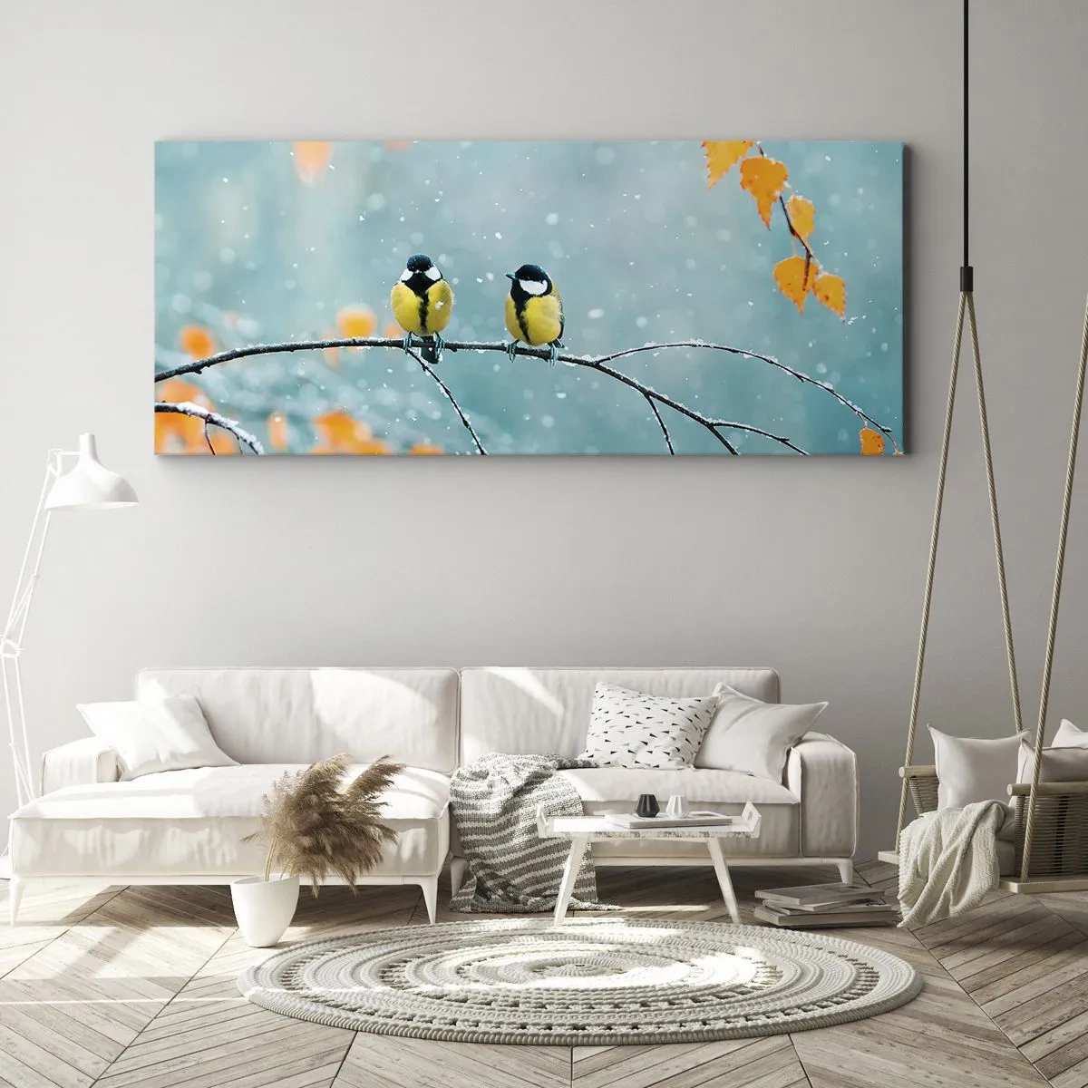 Schilderen op canvas - Vogelroddel - 140x50 cm