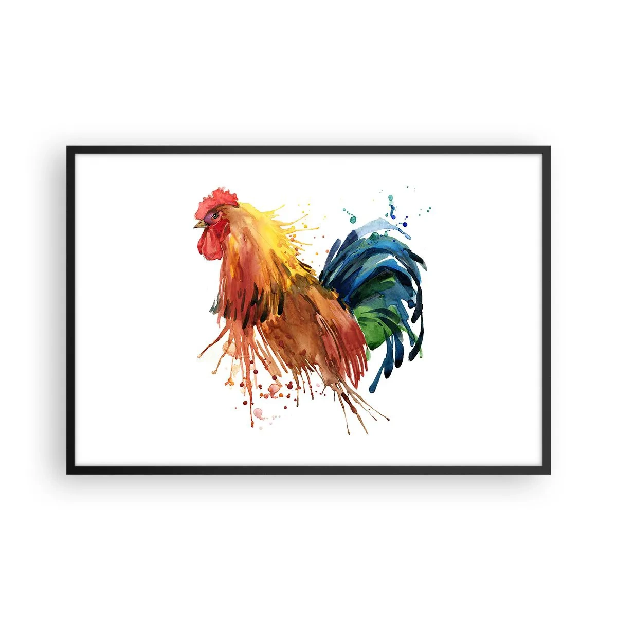 Poster in een zwarte lijst - Koninklijk gewaad, koninklijke trots - 91x61 cm