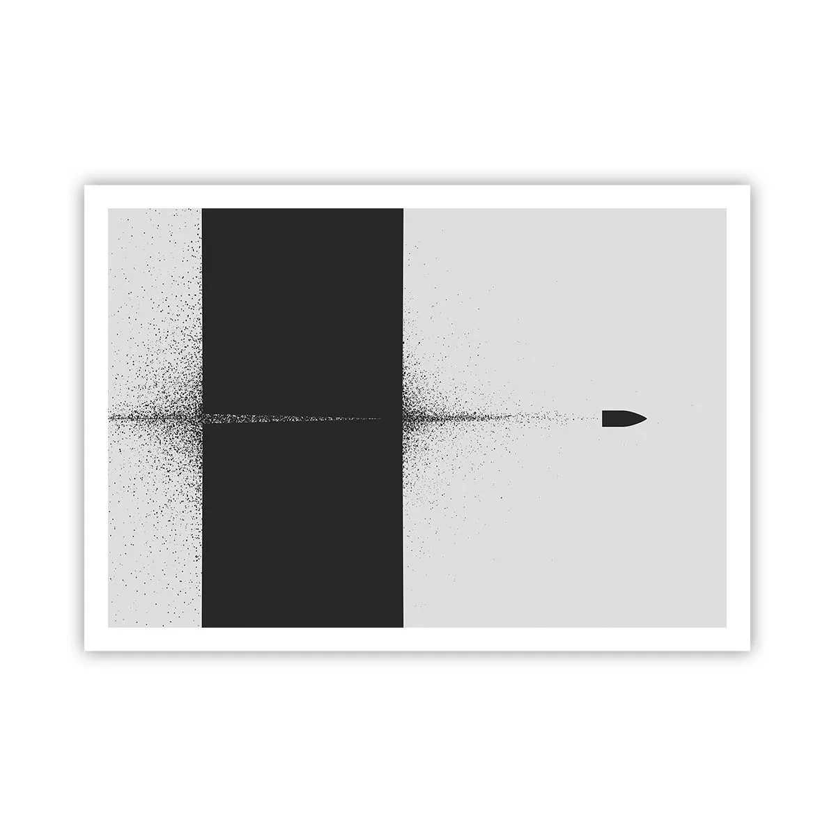 Poster - Rechtstreeks naar het doel - 100x70 cm