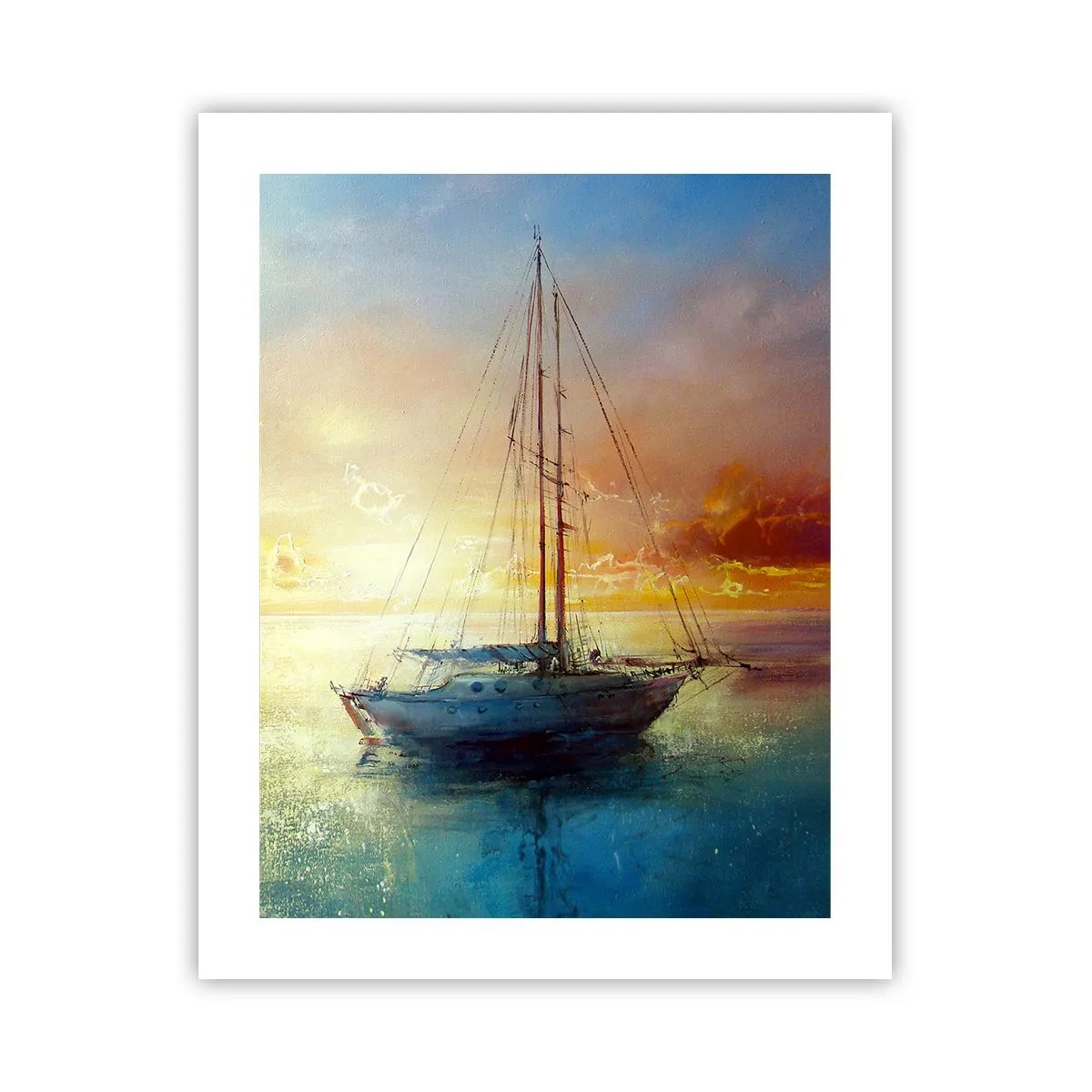 Poster - In een gouden baai - 40x50 cm