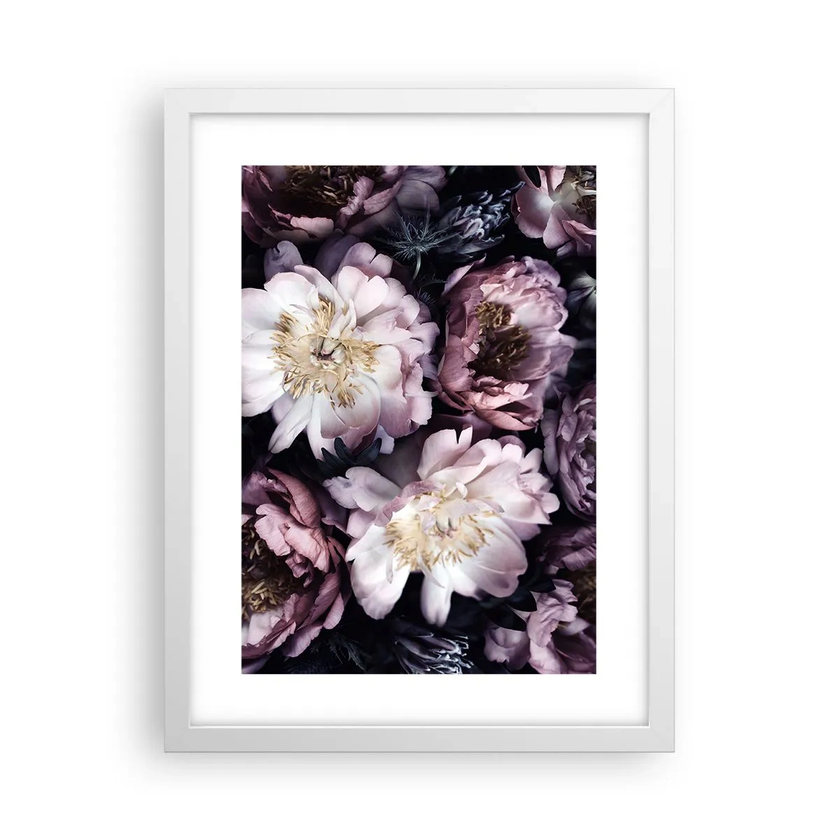 Poster in een witte lijst - Boeket ouderwets - 30x40 cm
