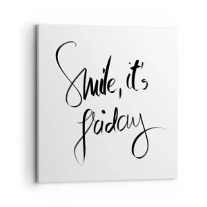 Schilderen op canvas - Echte vreugde - 70x70 cm