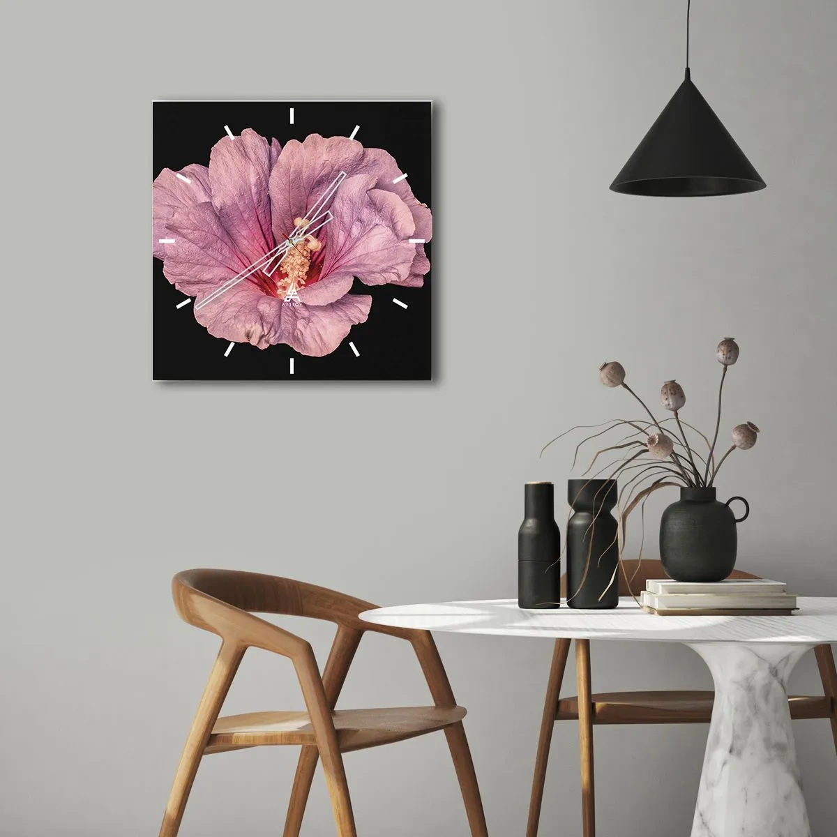 Wandklok - Klok - Recht in het hart - 30x30 cm