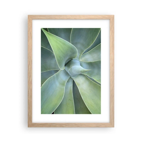 Een poster in een licht eiken lijst - De geboorte van groen - 30x40 cm