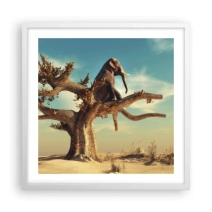 Poster in een witte lijst - Een nieuw gezichtspunt - 50x50 cm