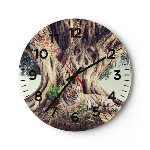 Wandklok - Klok - Uitzicht vanuit het boek Genesis - 30x30 cm