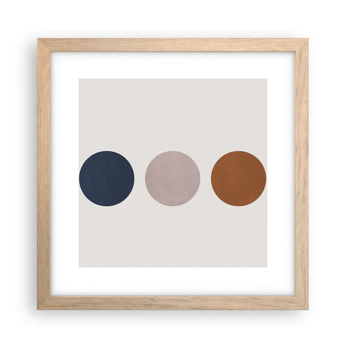 Een poster in een licht eiken lijst - Een symbool van uitmuntendheid - 30x30 cm