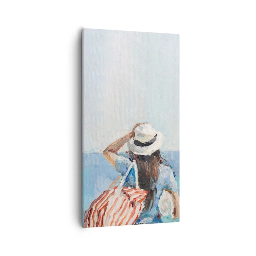 Schilderen op canvas - Welkom bij je vakantie - 55x100 cm