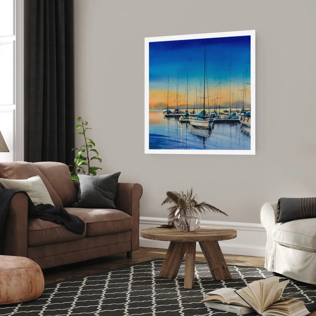 Poster - Einde van een goede dag - 40x40 cm