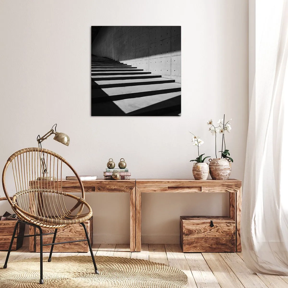 Schilderen op canvas - De rauwe schoonheid van het modernisme - 50x50 cm