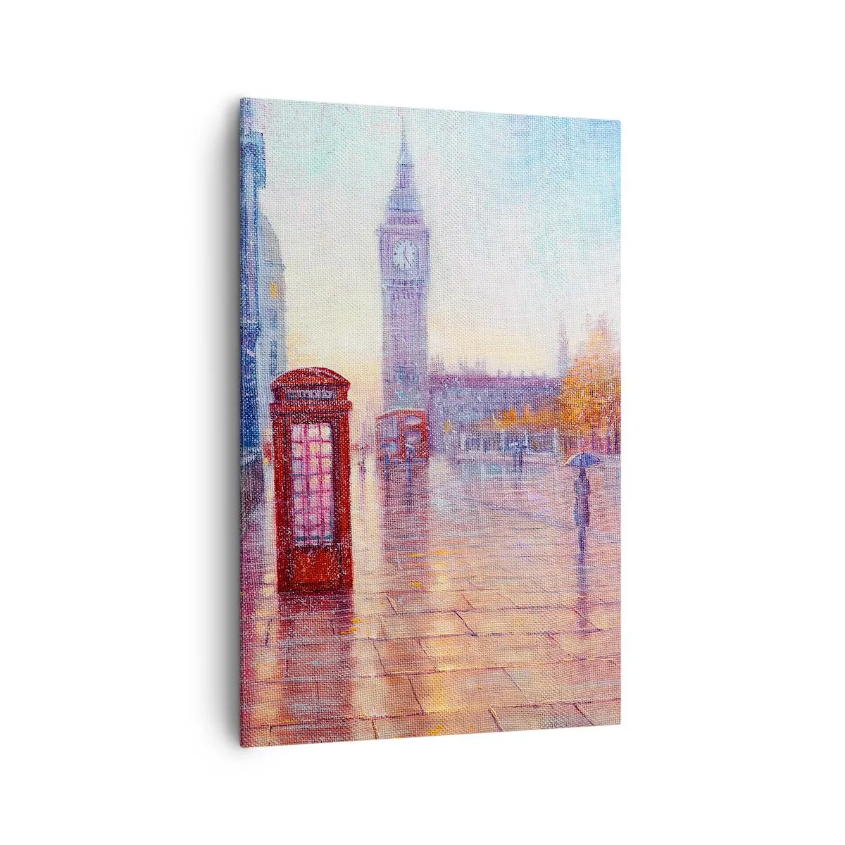 Schilderen op canvas - Herfstdag in Londen - 80x120 cm