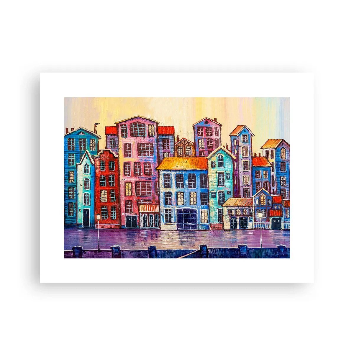 Poster - Een stad als uit een sprookje - 40x30 cm