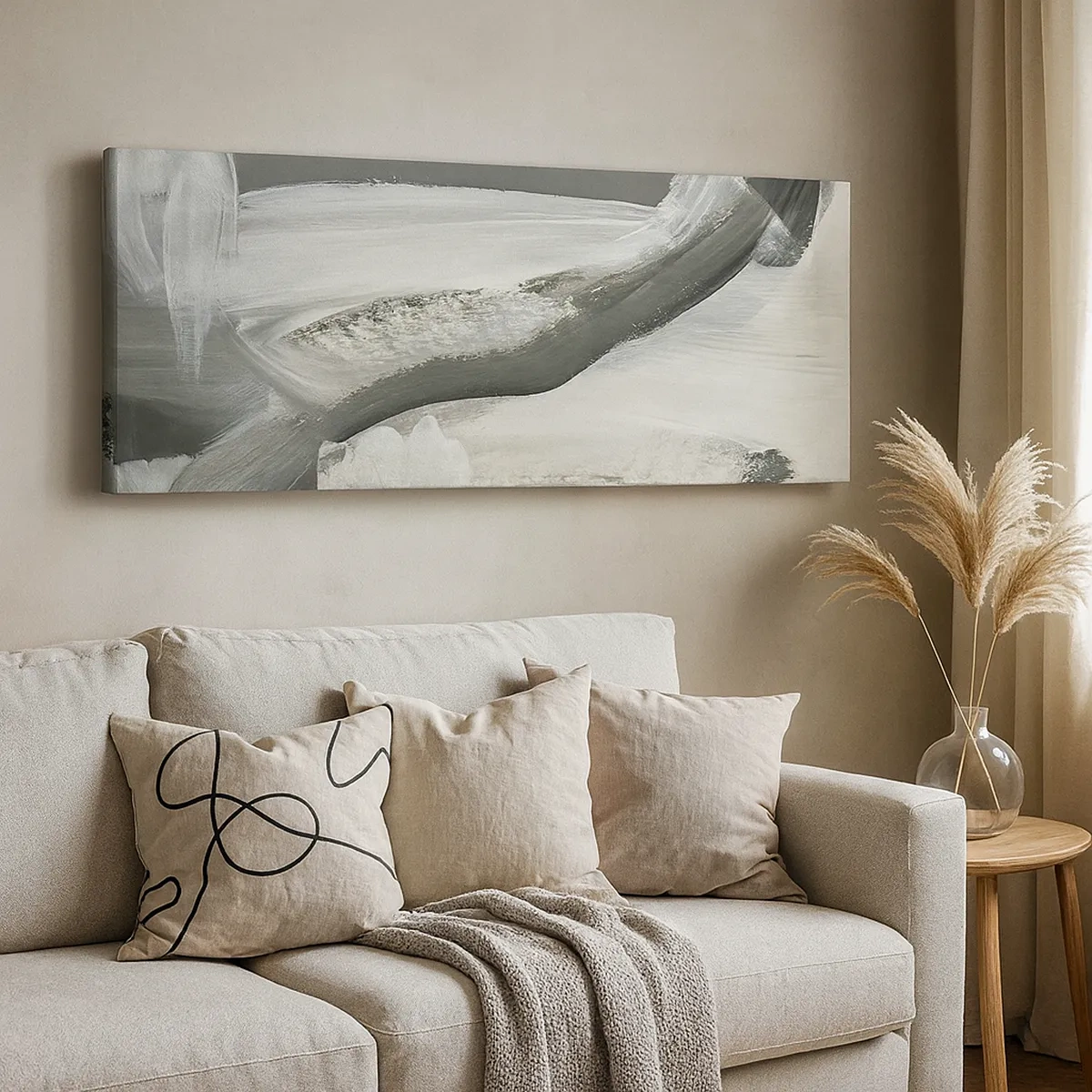 Schilderen op canvas - Een beslissende beweging - 30x30 cm