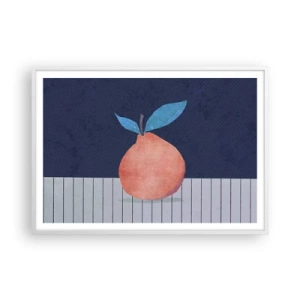 Poster in een witte lijst - Convexiteit en vlak - 100x70 cm