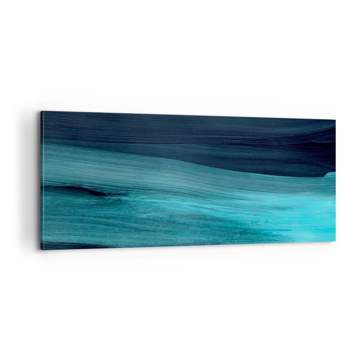 Schilderen op canvas - Ga met de stroom mee - 100x40 cm