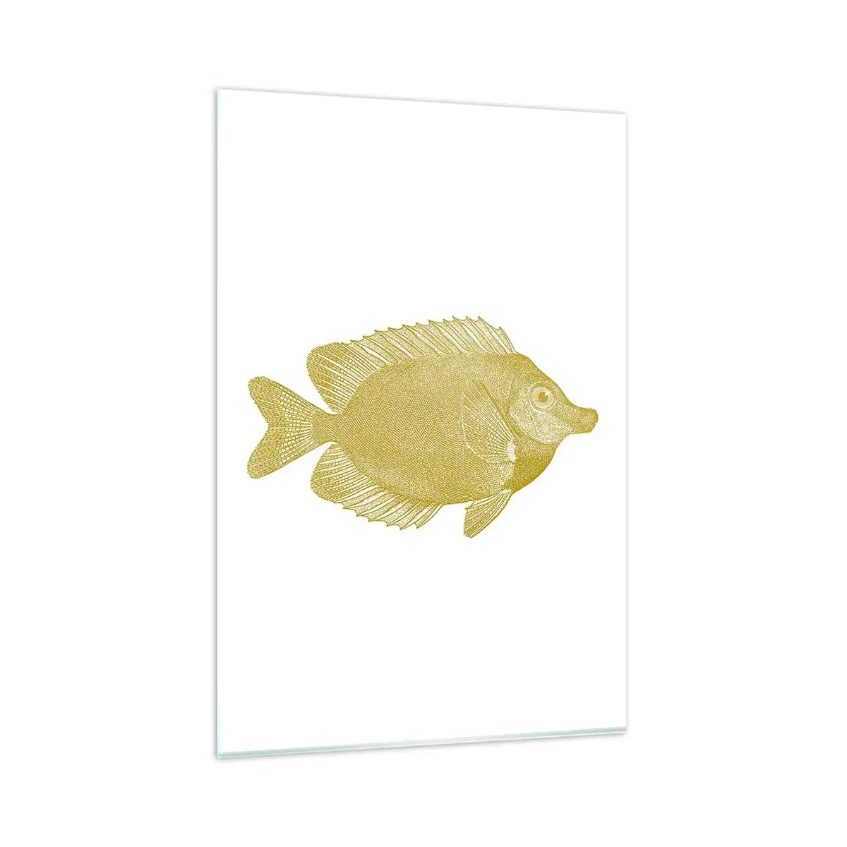 Schilderen op glas - Vis en dat is het - 80x120 cm