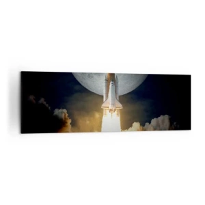 Schilderen op canvas - Het begin van een onaards avontuur - 160x50 cm