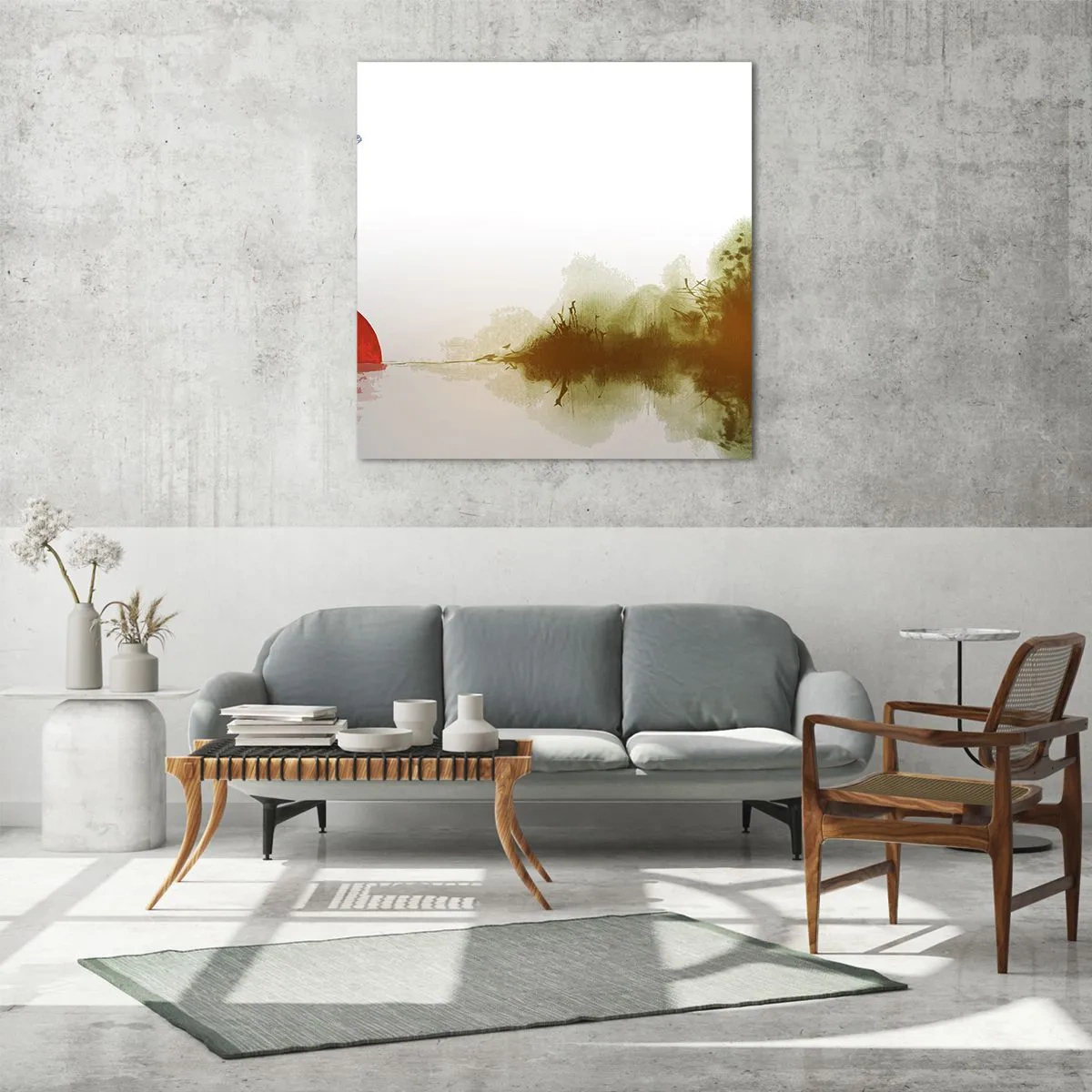 Schilderen op glas - Een belofte van vrede - 60x60 cm