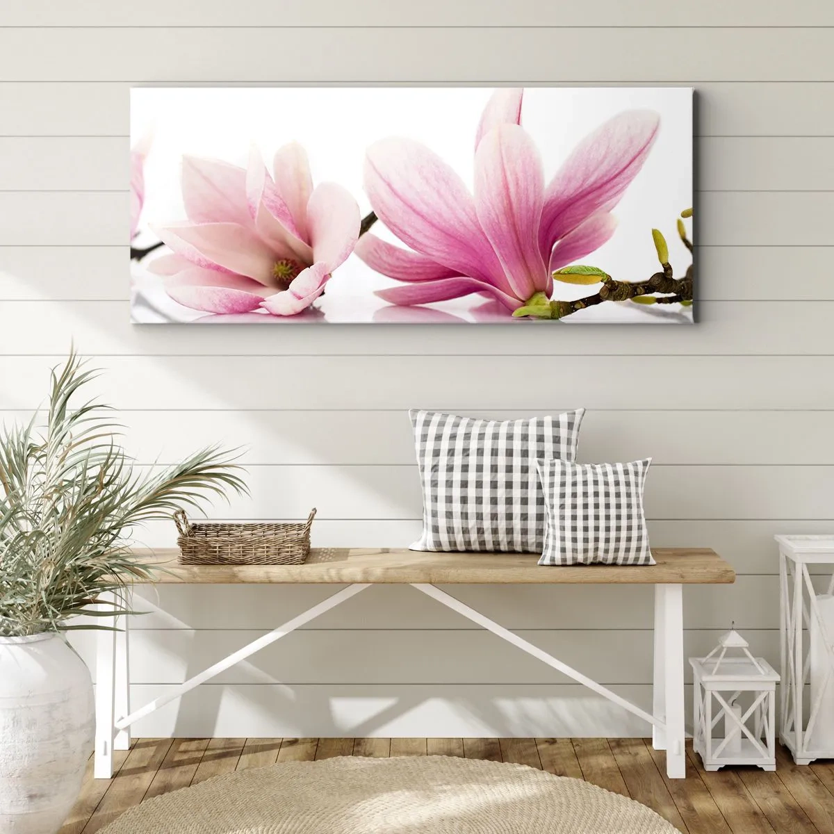 Schilderen op canvas - Delicaat als een lentebriesje - 100x40 cm