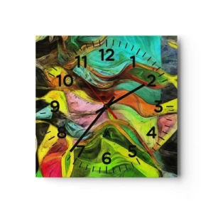 Wandklok - Klok - Beweging is leven - 40x40 cm