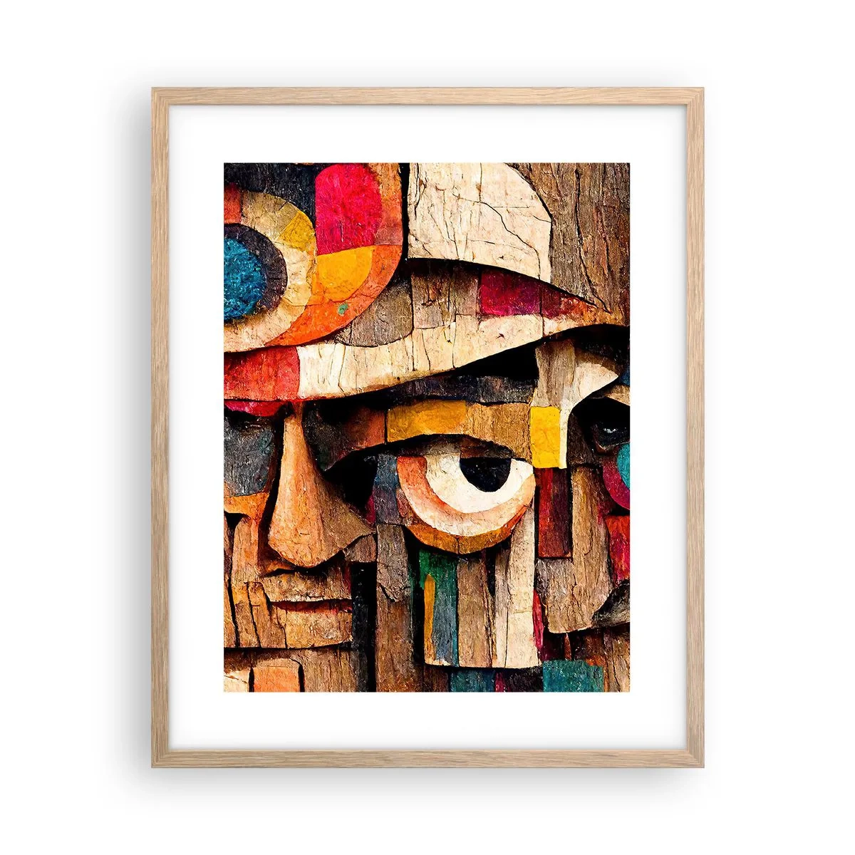 Een poster in een licht eiken lijst - Ik zie je… - 40x50 cm