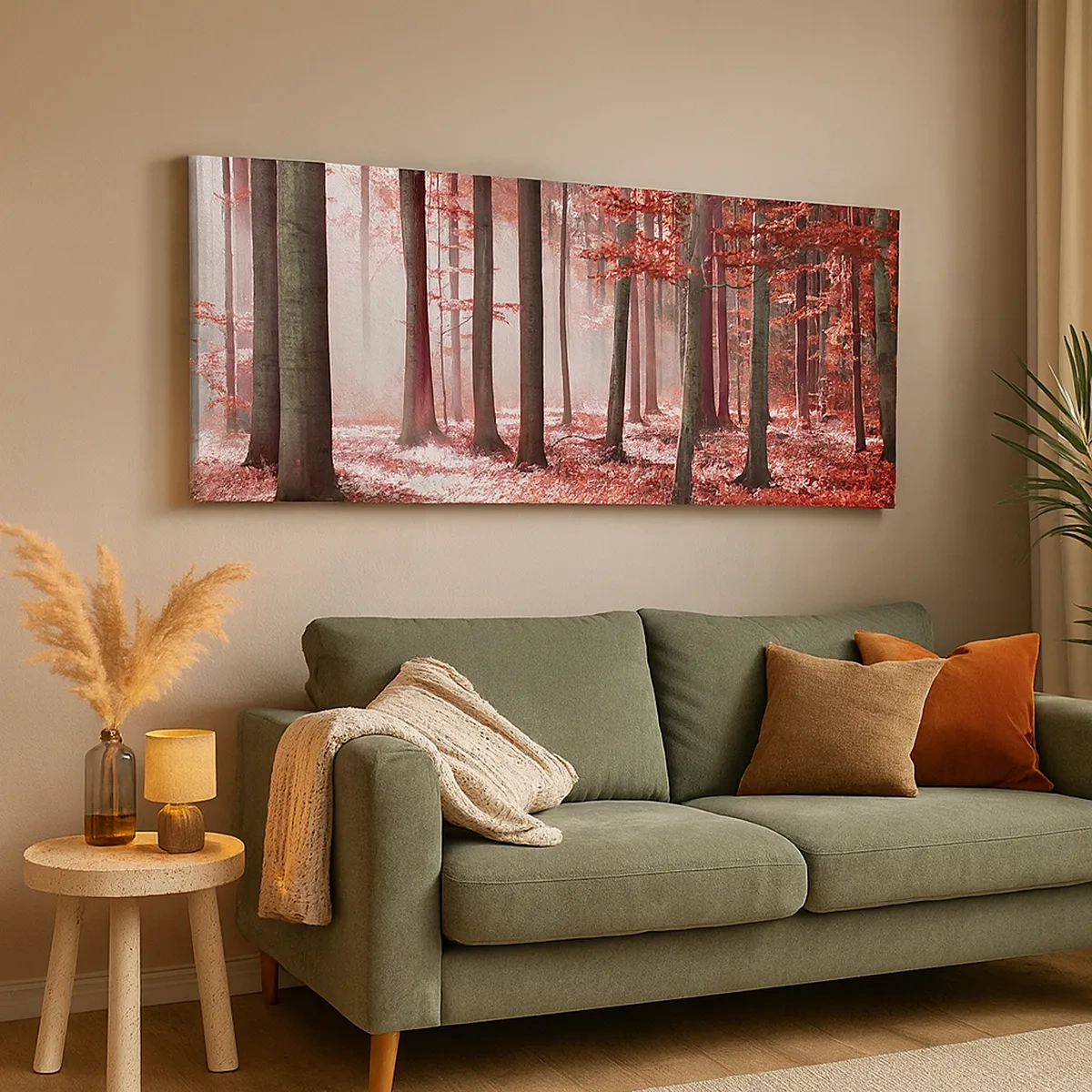 Schilderen op canvas - Rood is net zo mooi - 30x30 cm