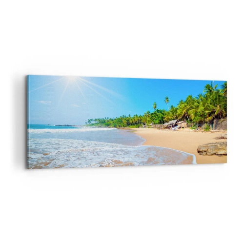 Schilderen op canvas - Een exotische plek voor jou - 100x40 cm