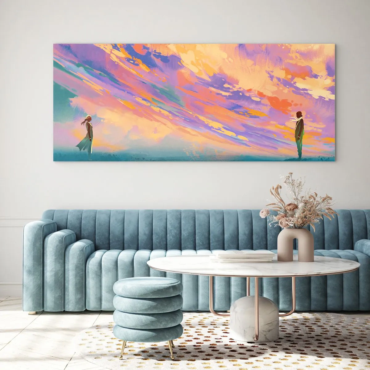 Schilderen op glas - Aantrekkingskracht - 100x40 cm