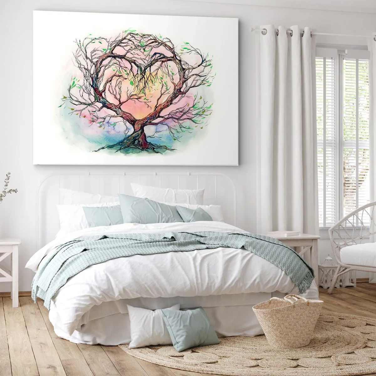 Schilderen op canvas - Samen tegen de stormen - 100x70 cm