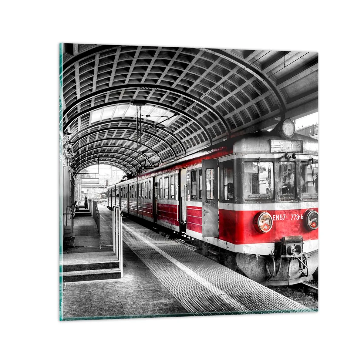 Schilderen op glas - Misschien is het een reis van je leven? - 70x70 cm