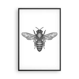 Poster in een zwarte lijst - Insectenportret - 61x91 cm