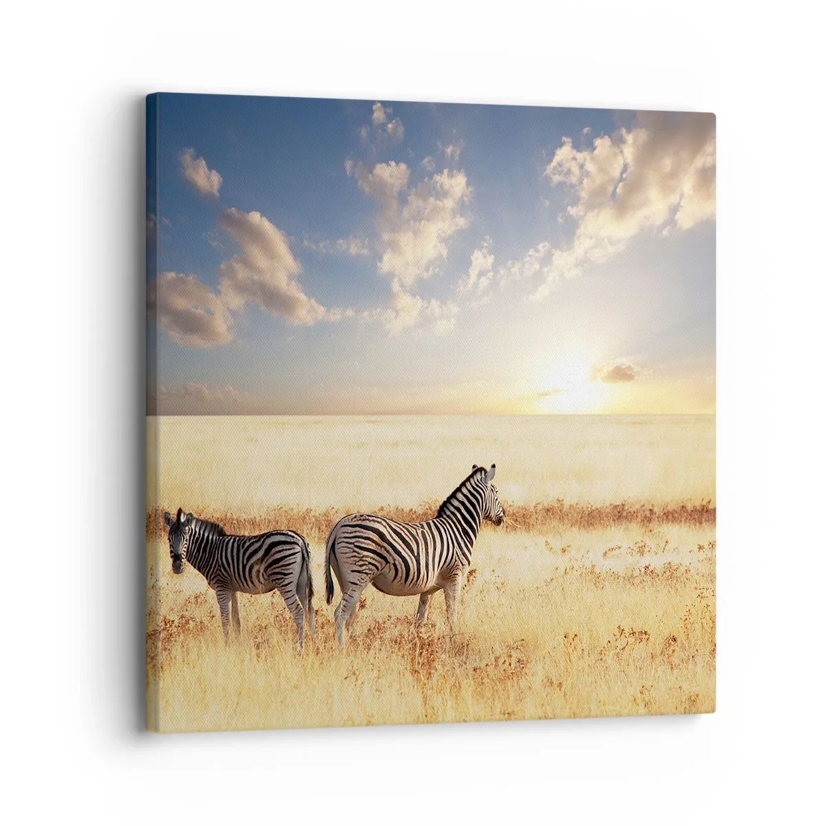 Schilderen op canvas - Ga weg, verstoor onze vrede niet - 30x30 cm